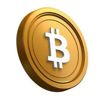 Νόμισμα Bitcoin (BTC) υπό κλίση στο σχέδιο της ενότητας hero
